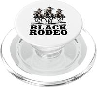 Funny Black Rodeo Saying Cowgirl Power Horse Queen Women Men PopSockets PopGrip for MagSafe