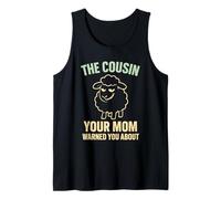 Funny Black Sheep Cousin Quirky Family Outcast Humor Tank Top