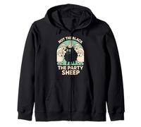 Funny Black Sheep Cousin Quirky Family Outcast Humor Zip Hoodie
