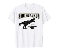 Funny Blacksmith Shirt Blacksmithing Gift Smithaurus T-Shirt