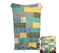 Funny Blankets for Adults - Soft Handmade Quilt in Bright Colours with Rude Words, Funny Throw Blanket - For Family And Friends In Winter At Home Indoor