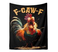 Funny Blankets for Adults, Winter Down Jacket Chicken, Warm and Soft, Decorative Blanket for Interior, for Sofa, Bedroom, Living Room, Farmhouse, Men, Women, Birthday, Christmas and