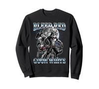 Funny Bleed Red Goon White Bootleg Werewolf Gooner Meme Sweatshirt