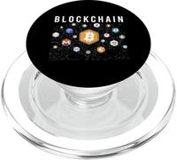 Funny Blockchain Revolution Crypto Btc Lover Black PopSockets PopGrip for MagSafe
