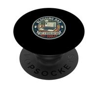 Funny Blogging Dad Content Creator Writer Father's Day PopSockets Adhesive PopGrip