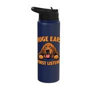 Funny Bloodhound | Huge Ears Worst Listener, Bloodhound Dog Stainless Steel Insulated Water Bottle