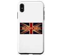 Funny Bloody Hell Union Jack Flag UK England British Slang Case for iPhone XS Max