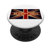 Funny Bloody Hell Union Jack Flag UK England British Slang PopSockets Adhesive PopGrip