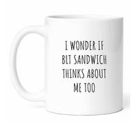 Funny BLT Sandwich Mug - Bacon Lettuce Coffee Cup - Culinary Humor Funny Gift from - Lover Tea Mugs - Meal11Oz Drinking Cups for Food Enthusiasts, Birthday, Him, Her, Christmas, Picnic Day
