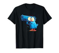 Funny Blue Bird Pistol Costume for Gun and Birds Lovers T-Shirt