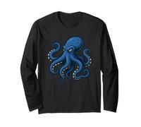 Funny Blue Octopus Costume for Boys and Girls Long Sleeve T-Shirt