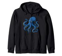 Funny Blue Octopus Costume for Boys and Girls Zip Hoodie