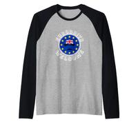 Funny Blue Yellow European Union Refugee Brexit Raglan Baseball Tee