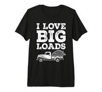 Funny Boar Hunting I Love Big Loads Wild Hog Hunter Premium T-Shirt