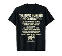 Funny Boar Hunting Vocabulary Wild Hog Hunting Value Graphic T-Shirt