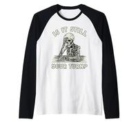 Funny Board Game Skeleton is It Your Turn Meme Halloween Raglan Baseball Tee