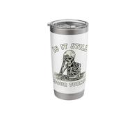 Funny Board Game Skeleton is It Your Turn Meme Halloween Stainless Steel Insulated Tumbler