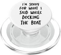 Funny Boat Docking Humor for Boater or Sailor PopSockets PopGrip for MagSafe