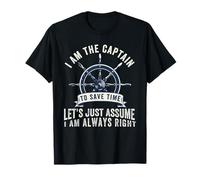 Funny Boat Pontoon Sailor Anchor, Boating, i'm the Captain T-Shirt