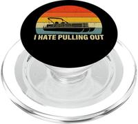 Funny Boating "I Hate Pulling Out" - Pontoon Boat Captain PopSockets PopGrip for MagSafe