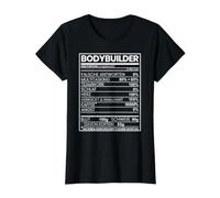 Funny Bodybuilder Gift for Bodybuilding, Workout, Gym Value Graphic T-Shirt, Women, Black, S