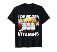 Funny Bodybuilding Forbidden Vitamins Testosterone Anabolic T-Shirt