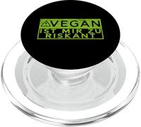 Funny Bodybuilding Saying Vegan Ist Mir Zu Riskant PopSockets PopGrip for MagSafe