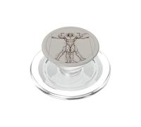 Funny Bodybuilding Vitruvian Man Muscle Weightlifting Art PopSockets PopGrip for MagSafe