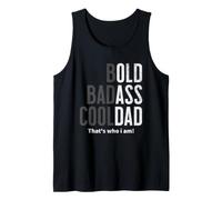 Funny Bold Badass Cool Dad Father's Day Birthday Gag Joke Tank Top