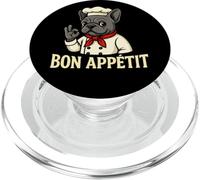Funny Bon Appétit French Bulldog Design PopSockets PopGrip for MagSafe