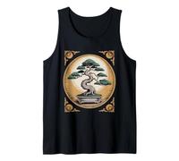 Funny Bonsai Tree Engraving Botanical Illustration Tank Top