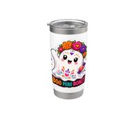Funny Boo Pero Bonita Hispanic Halloween Espanol Stainless Steel Insulated Tumbler