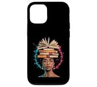 Funny Book Crown Black Queen Wisdom Power Afro Art Women Men Case for iPhone 12/12 Pro