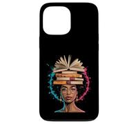 Funny Book Crown Black Queen Wisdom Power Afro Art Women Men Case for iPhone 13 Pro Max