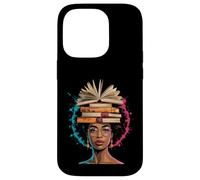 Funny Book Crown Black Queen Wisdom Power Afro Art Women Men Case for iPhone 14 Pro