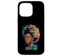Funny Book Crown Black Queen Wisdom Power Afro Art Women Men Case for iPhone 14 Pro Max