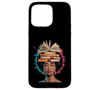 Funny Book Crown Black Queen Wisdom Power Afro Art Women Men Case for iPhone 15 Pro Max