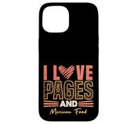 Funny Book Lover and Mexican Food Reading Humor Case for iPhone 15