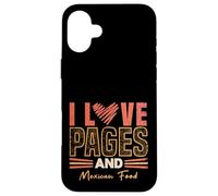 Funny Book Lover and Mexican Food Reading Humor Case for iPhone 16 Plus