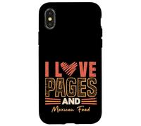 Funny Book Lover and Mexican Food Reading Humor Case for iPhone X/XS
