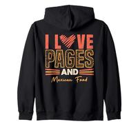 Funny Book Lover and Mexican Food Reading Humor Zip Hoodie