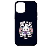 Funny Book Lover Ghost Reading Still In My Buy Books Era Case for iPhone 12/12 Pro