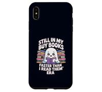 Funny Book Lover Ghost Reading Still In My Buy Books Era Case for iPhone XS Max