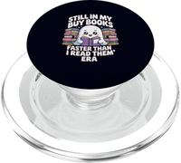 Funny Book Lover Ghost Reading Still In My Buy Books Era PopSockets PopGrip for MagSafe