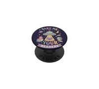 Funny Book Lover Reading Alien Space Readers PopSockets Adhesive PopGrip