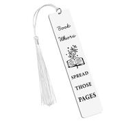 Funny Book Marks for Reading Women Smutty Book Lovers Gifts for Friends Female Birthday Christmas Gifts for Readers Bookworms Engraved Spread Those Pages Bookmark Funny Book Club Gift Ideas