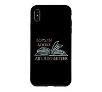 Funny book reading lover Boys In Books Are Just Better Case for iPhone XS Max
