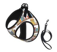 Funny Book Shelves Collection And Ladder Compact Pet Suspender Vest-The Perfect Small Pet For A Comfortable Walk