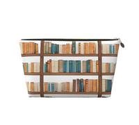 Funny Book Shelves Collection and Ladder Leather Travel Wash Bag, A Fashionable and Practical Makeup Organizer