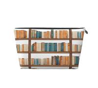Funny Book Shelves Collection and Ladder Leather Travel Wash Bag, A Fashionable and Practical Makeup Organizer